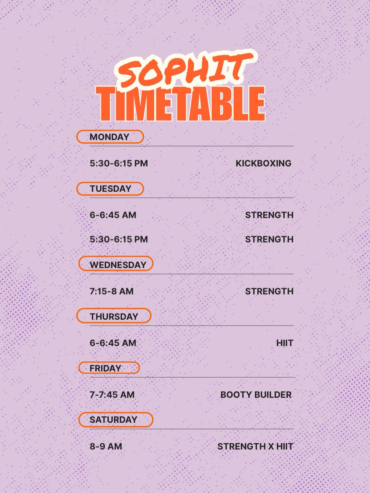 Sophit Training Instagram post